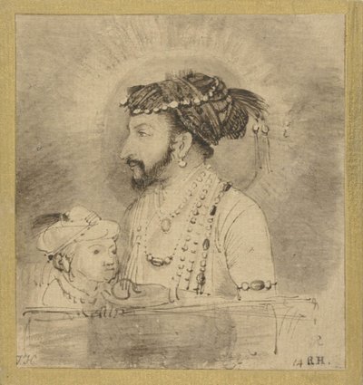 Shah Jahan en zijn Zoon, ca. 1656-58 door Rembrandt van Rijn